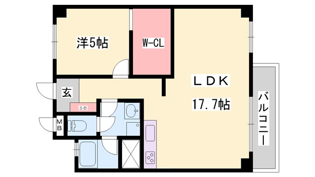 【ビラ土山の間取り】