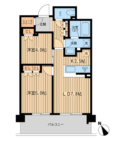 BLESS上池袋の間取り