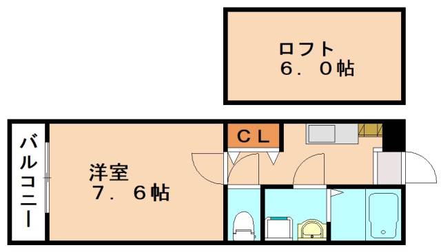 アテッサ九工大前の間取り