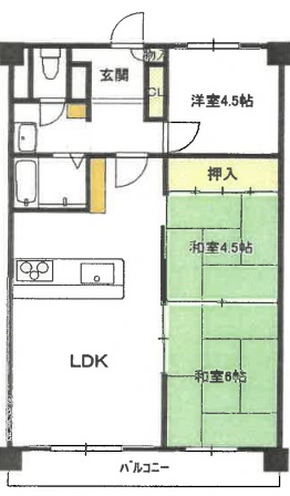 枚岡レックスマンションの間取り