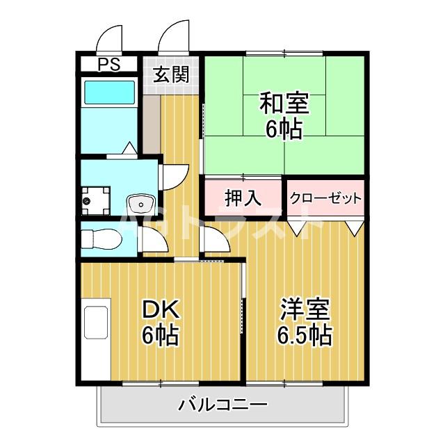 上尾市泉台のアパートの間取り