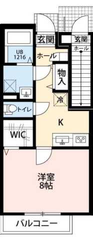 杉並区天沼のアパートの間取り