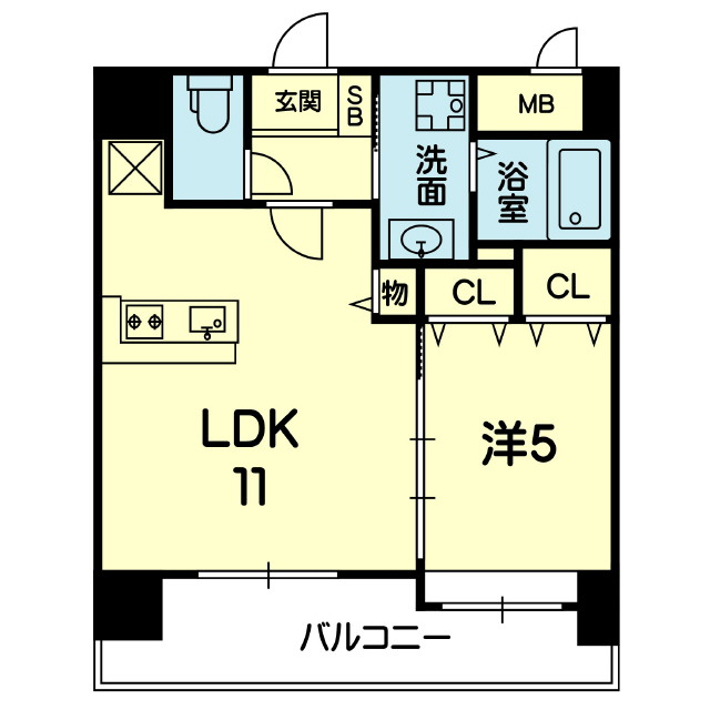 シャローム上熊本の間取り