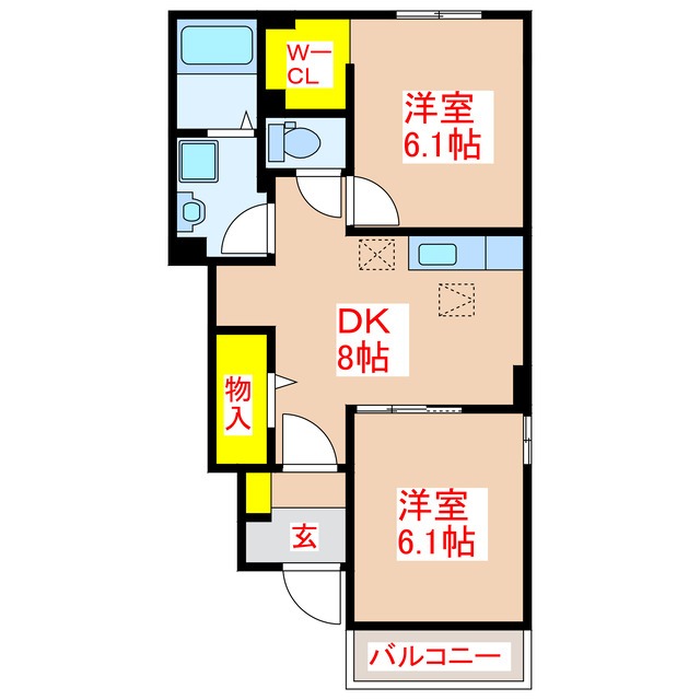 スプリング　Ｗ　愛の間取り