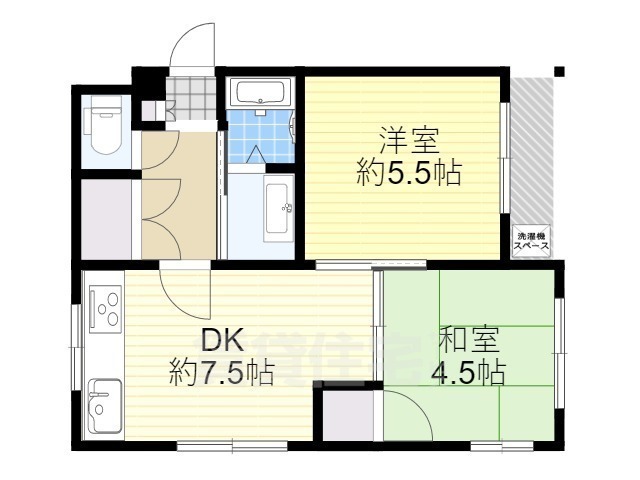 堺市堺区南三国ヶ丘町のマンションの間取り