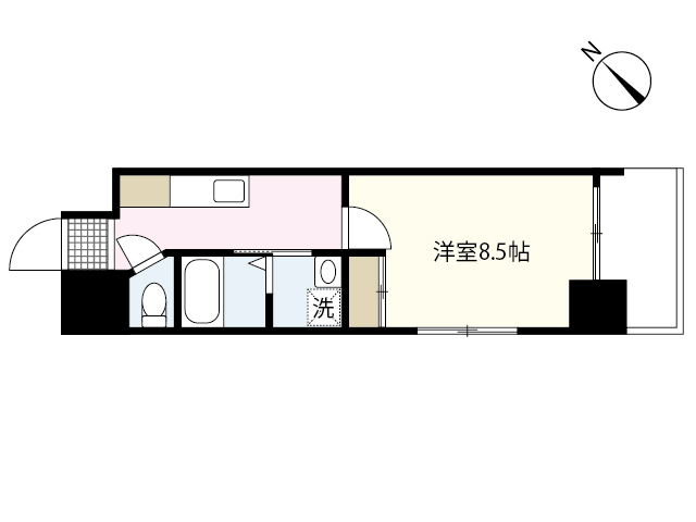 セントポーリア平野町の間取り