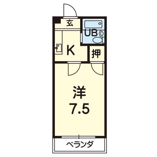 友栄ハイツの間取り