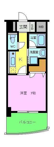 エルベコート堺東の間取り