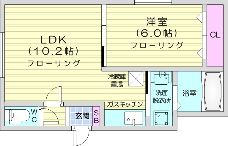 クレセールN18の間取り