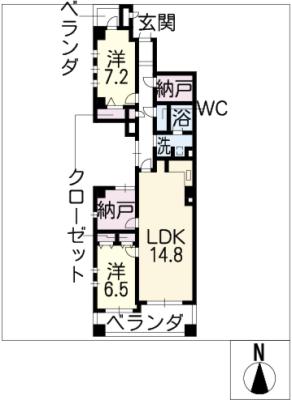 グレイスコート桜山の間取り