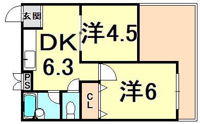 ヒルズ清水の間取り