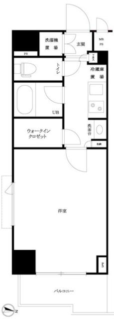 新宿区払方町のマンションの間取り