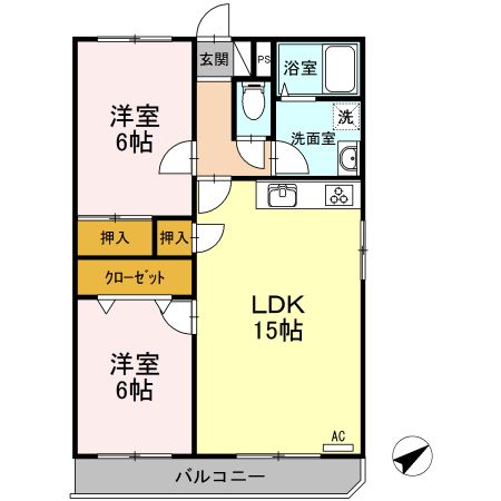 ウエルス富任の間取り