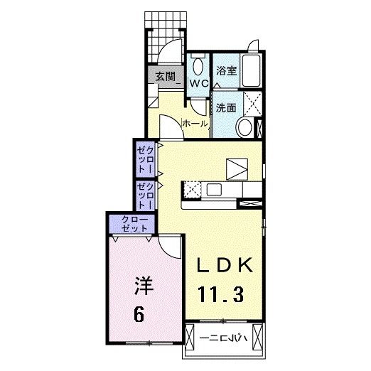 クラールＳ・Ｓ　Ｂ棟の間取り