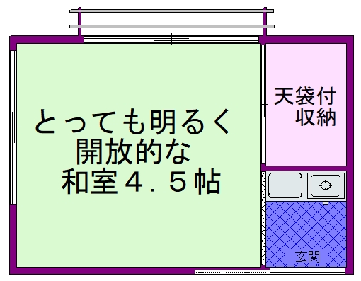 豊島区西巣鴨のアパートの間取り