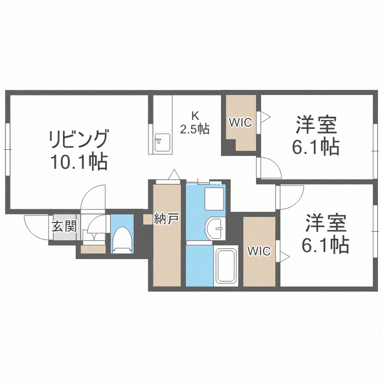 ルミエール２・４ＩＶの間取り