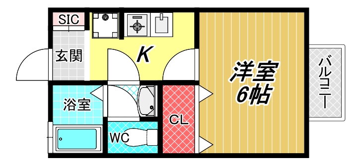 エムズ　コンフォートの間取り