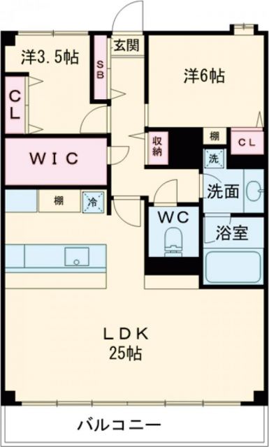 日商岩井大岡山第２マンション　B棟の間取り