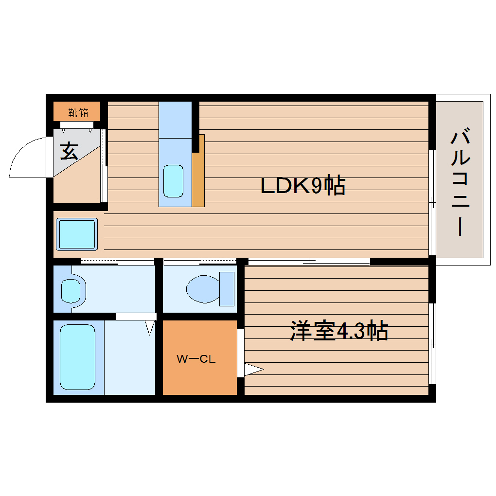 クラウド貝ヶ森の間取り