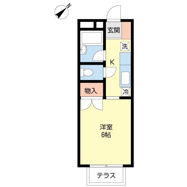 ベルガーネットＡの間取り