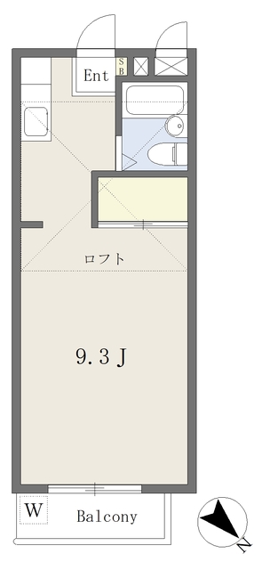 松戸市常盤平双葉町のアパートの間取り