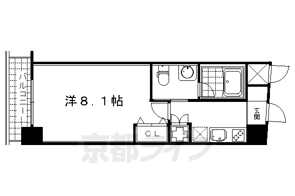 クリスタルグランツ京都高辻の間取り