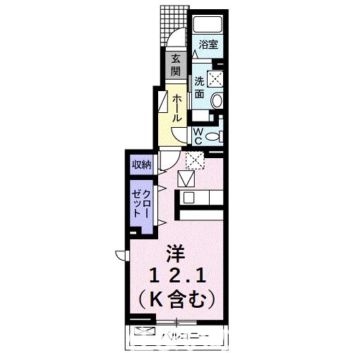 【碧南市岬町のアパートの間取り】