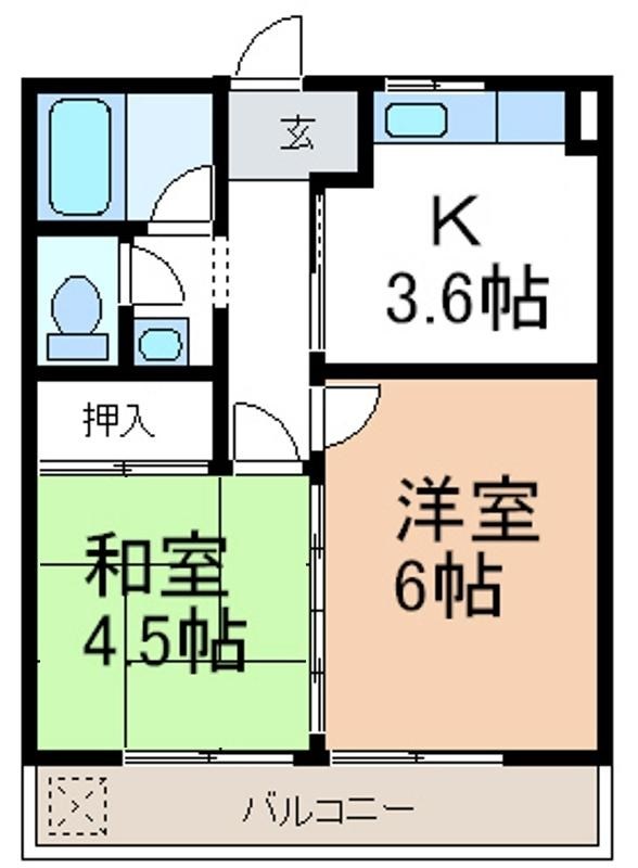 ハイツグリーンヒルＡ・Ｂの間取り