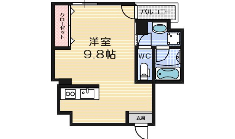 山崎マンション14の間取り