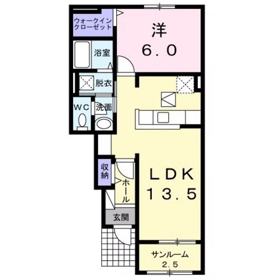 ライフシティ　プライドの間取り