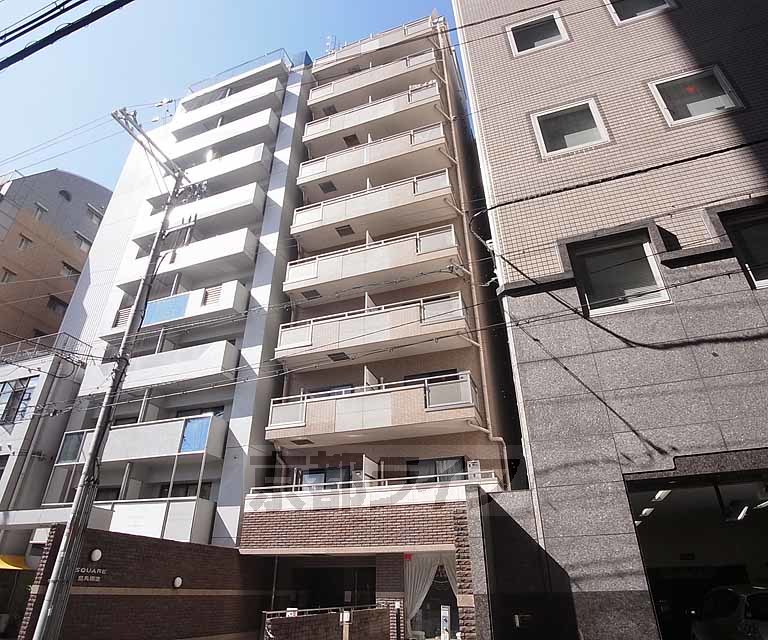 【京都市中京区綿屋町のマンションの建物外観】