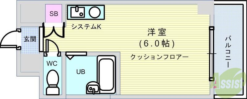 ドミール堺筋本町の間取り