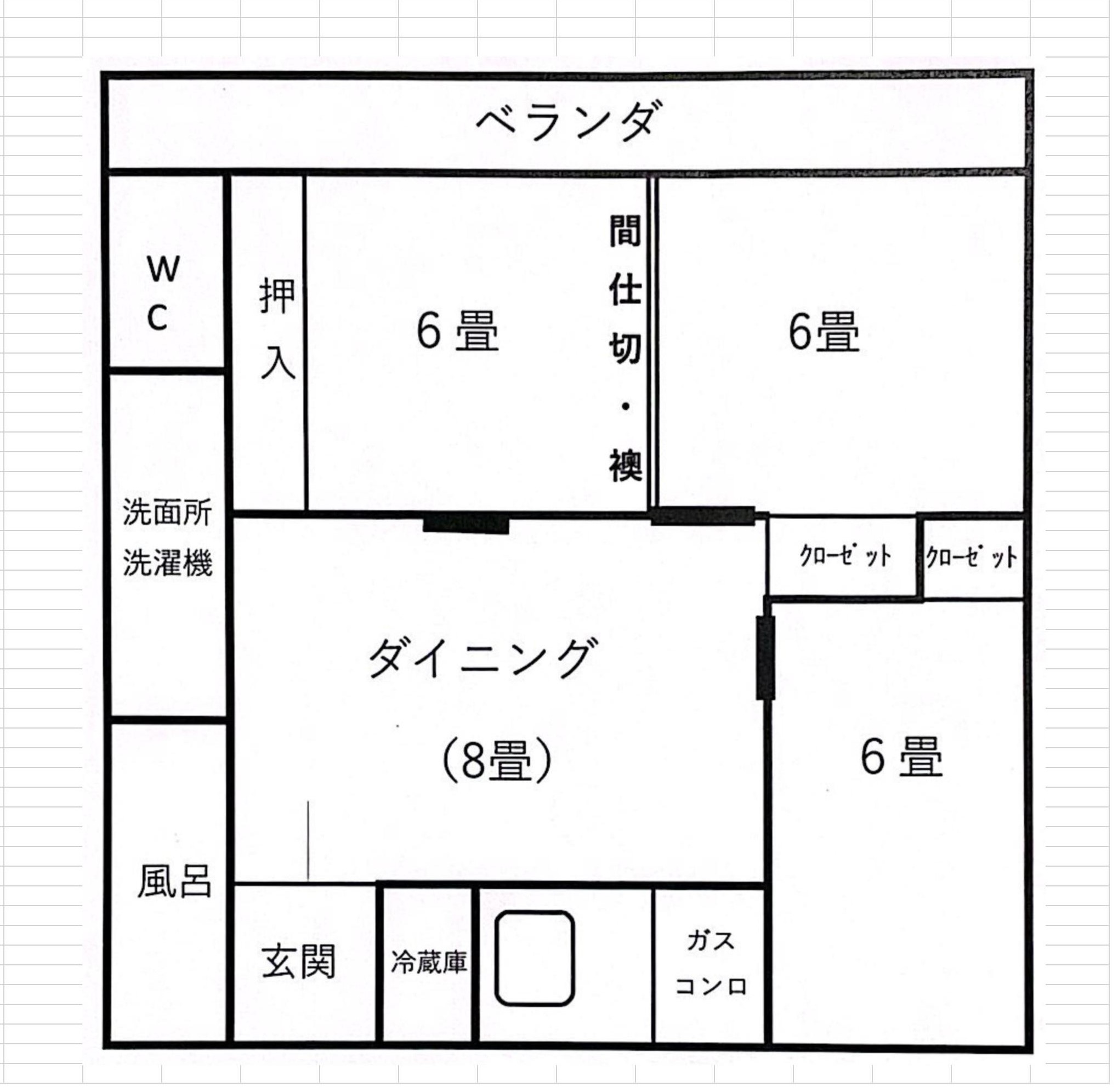 メゾンふくのや9号の間取り