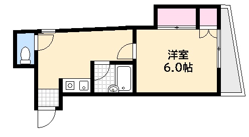 広島市西区東観音町のマンションの間取り