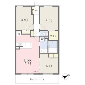 【名古屋市千種区東山元町のマンションの間取り】