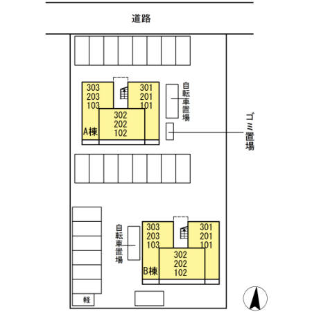 【福山市神辺町大字新道上のアパートのその他】