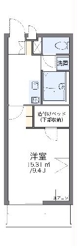 レオパレスりりぃの間取り