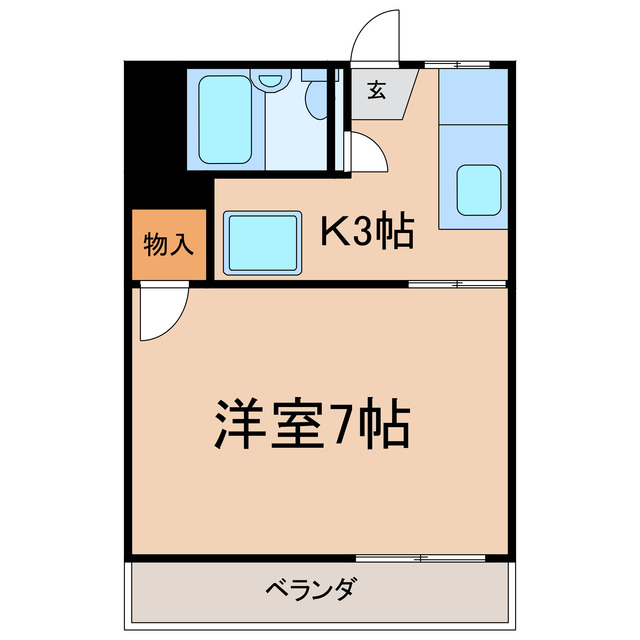 長久手市五合池のアパートの間取り