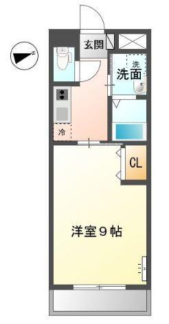 高松市東山崎町のアパートの間取り