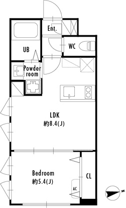 豊島区西巣鴨のマンションの間取り