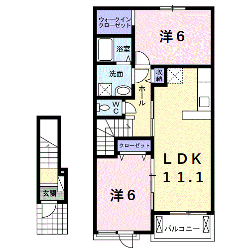 メールブルーの間取り