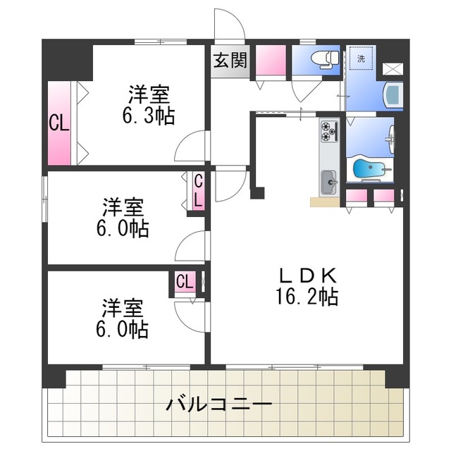 ドーマ泉大津の間取り