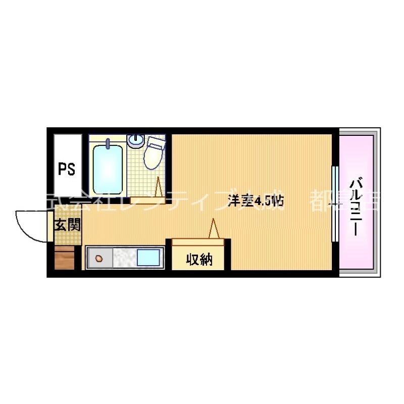 大阪市旭区赤川のマンションの間取り