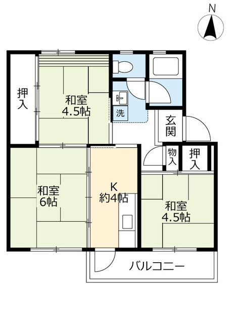 ＵＲ江南の間取り