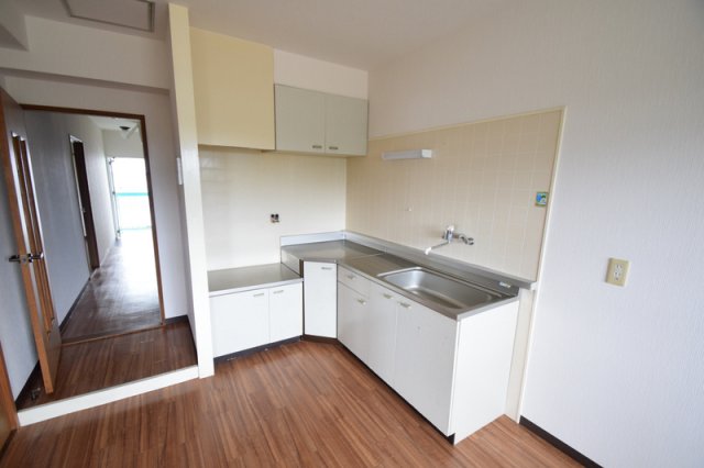 キッチン　Ｌ字型のガスキッチン！