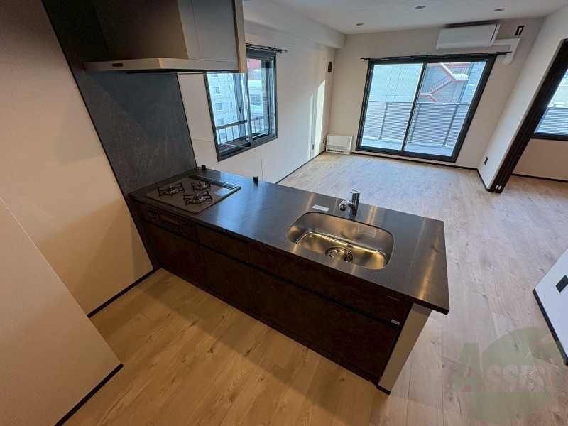 キッチン　清潔感がありお洒落なキッチンになっていました！