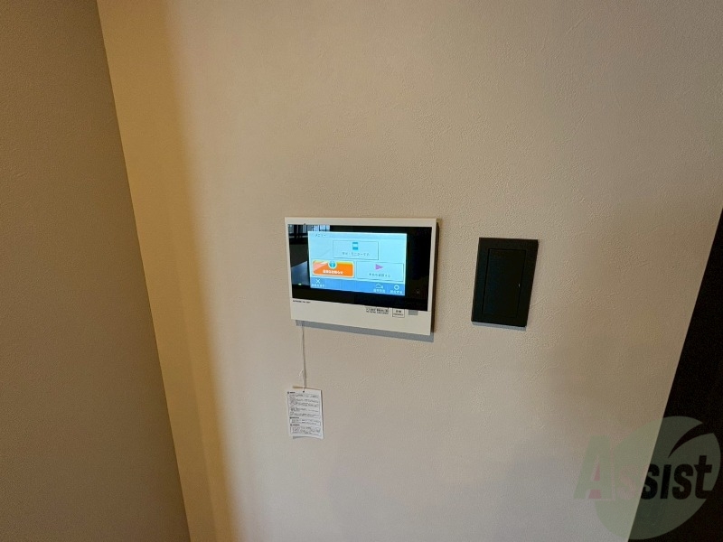 セキュリティ　モニタ付インターホンでセキュリティ面も安心です。