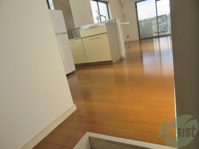 玄関　外から玄関を撮影してみました。広いリビングに繋がっています