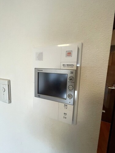 セキュリティ　モニタ付きインターホン　内装前