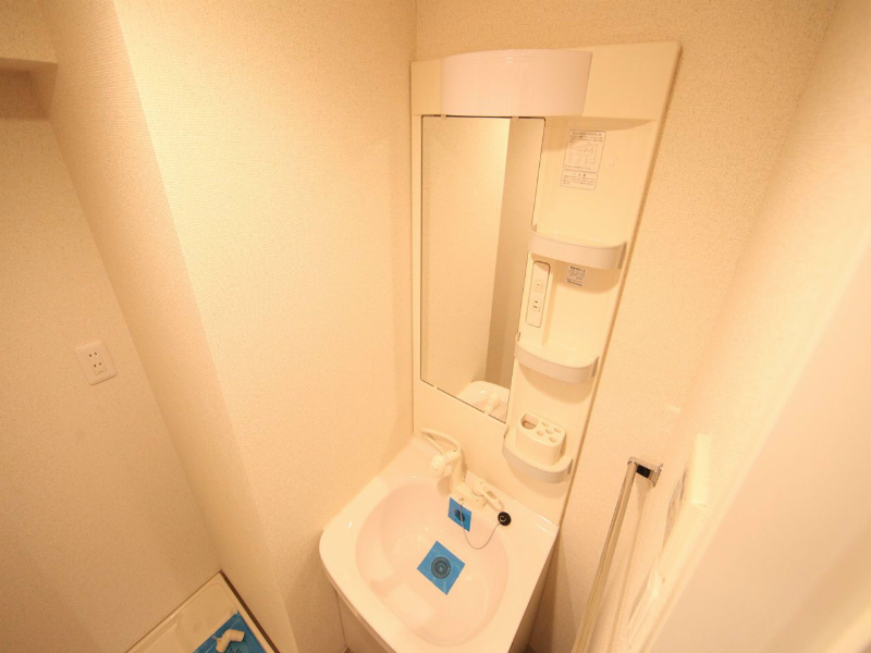 洗面設備　脱衣所　独立洗面台（シャンプードレッサー付）収納スペース有